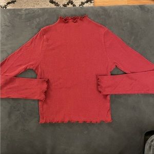 Lettuce edged Turtleneck